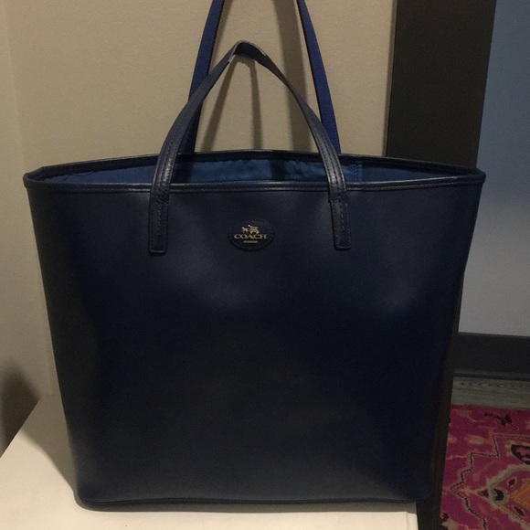 Coach Handbags - SALE ‼️ Blue Coach Tote